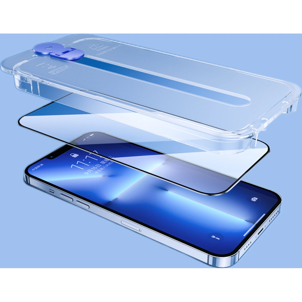 Hurtownia GSM - Tvrzené sklo Joyroom Knight Apple iPhone 14 Pro Max montážní sada průhledná (JR-H12) - JYR479 - {ean13} - Hurt