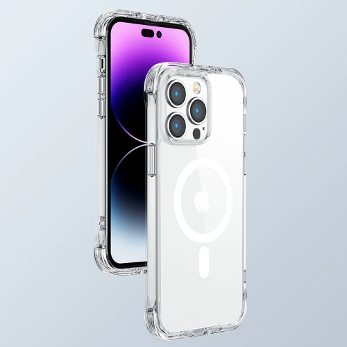 Etui Joyroom Magnetic Defender MagSafe Apple iPhone 14 przezroczysty
