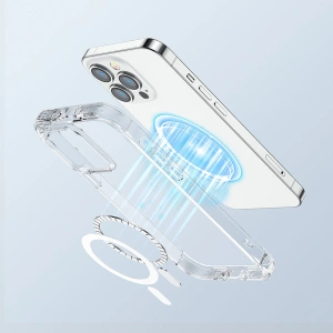 Etui Joyroom Magnetic Defender MagSafe Apple iPhone 14 przezroczysty