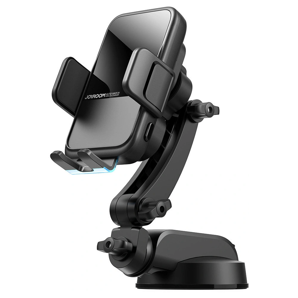 Hurtownia GSM - Ușă de mașină automată cu încărcător wireless Joyroom 15W Qi pentru parbriz, tabloul de bord, negru (JR-ZS298 dash) - JYR522 - {ean13} - Hurt