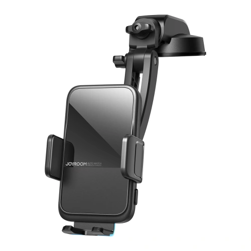 Uchwyt samochodowy automatyczny z ładowarką bezprzewodową Joyroom 15W Qi na szybę kokpit deskę czarny (JR-ZS298 dash)