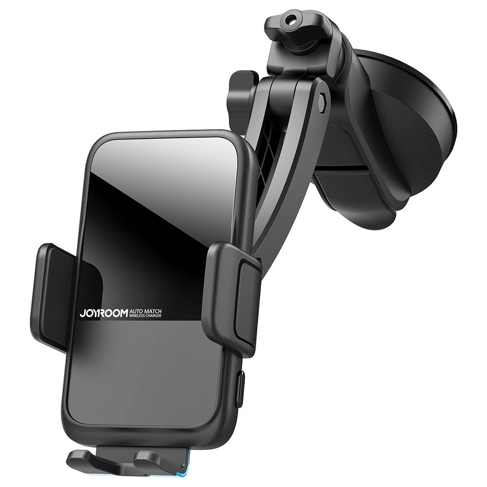 Hurtownia GSM - Ușă de mașină automată cu încărcător wireless Joyroom 15W Qi pentru parbriz, tabloul de bord, negru (JR-ZS298 dash) - JYR522 - {ean13} - Hurt