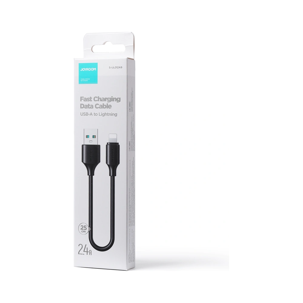 Hurtownia GSM - Kabel Joyroom USB/Lightning 2.4A 0,25m černý (S-UL012A9) - JYR532 - {ean13} - Hurt