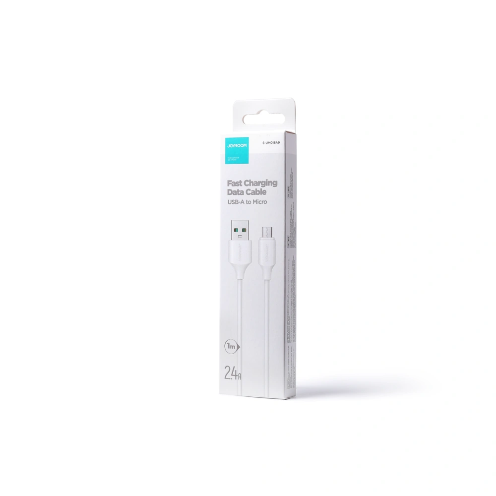 Hurtownia GSM - Kábel Joyroom USB/microUSB 480Mb/s 2.4A 1m fehér (S-UM018A9) - JYR541 - {ean13} - Hurt