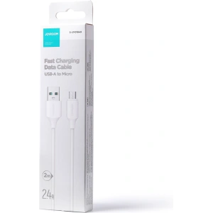 Kabel Joyroom USB/microUSB 480Mb/s 2.4A 2m biały (S-UM018A9)