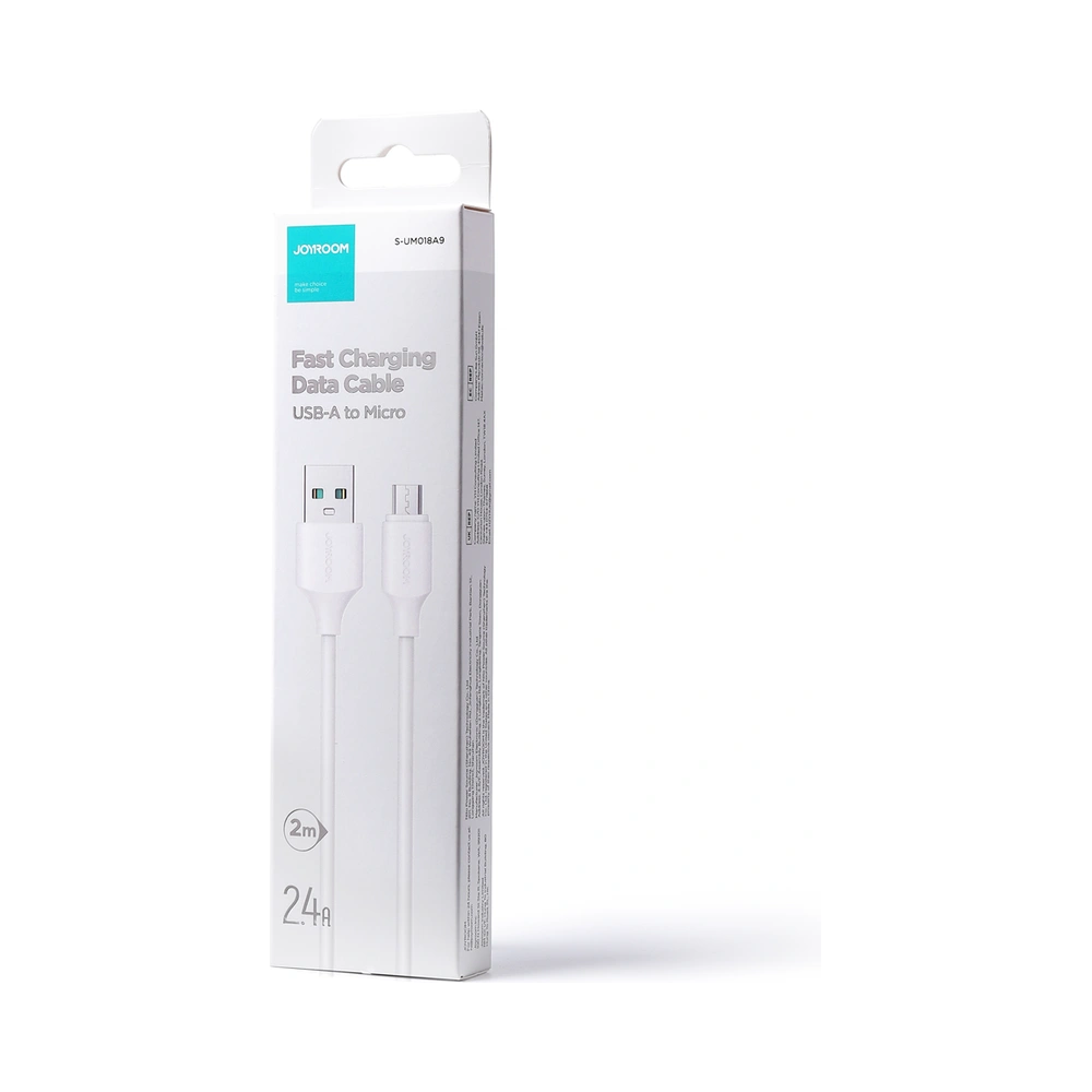 Hurtownia GSM - Cablul Joyroom USB/microUSB 480Mb/s 2.4A 2m alb (S-UM018A9) - JYR543 - {ean13} - Hurt