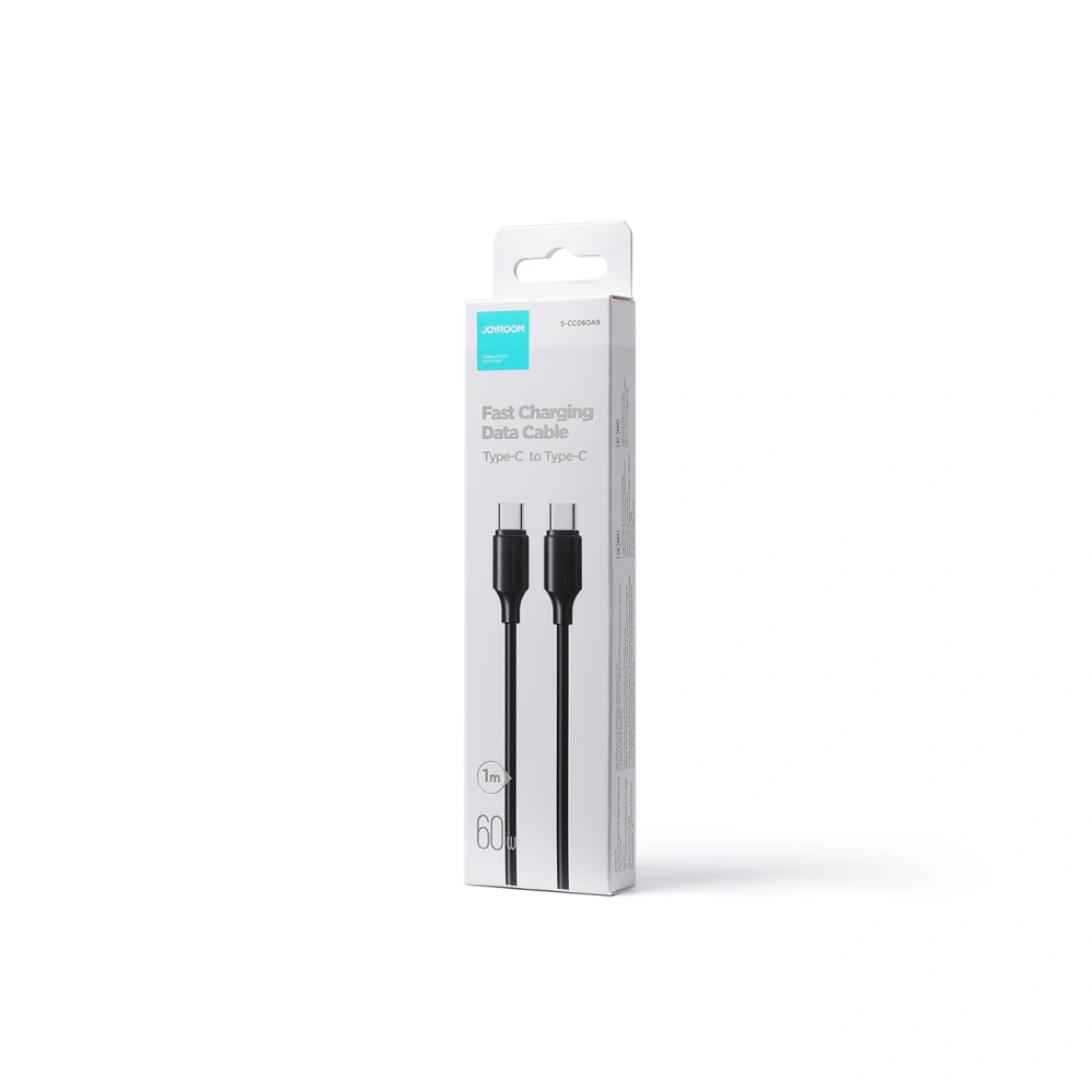 Hurtownia GSM - Kabel Joyroom USB-C/USB-C 480Mb/s 60W 1m černý (S-CC060A9) - JYR544 - {ean13} - Hurt