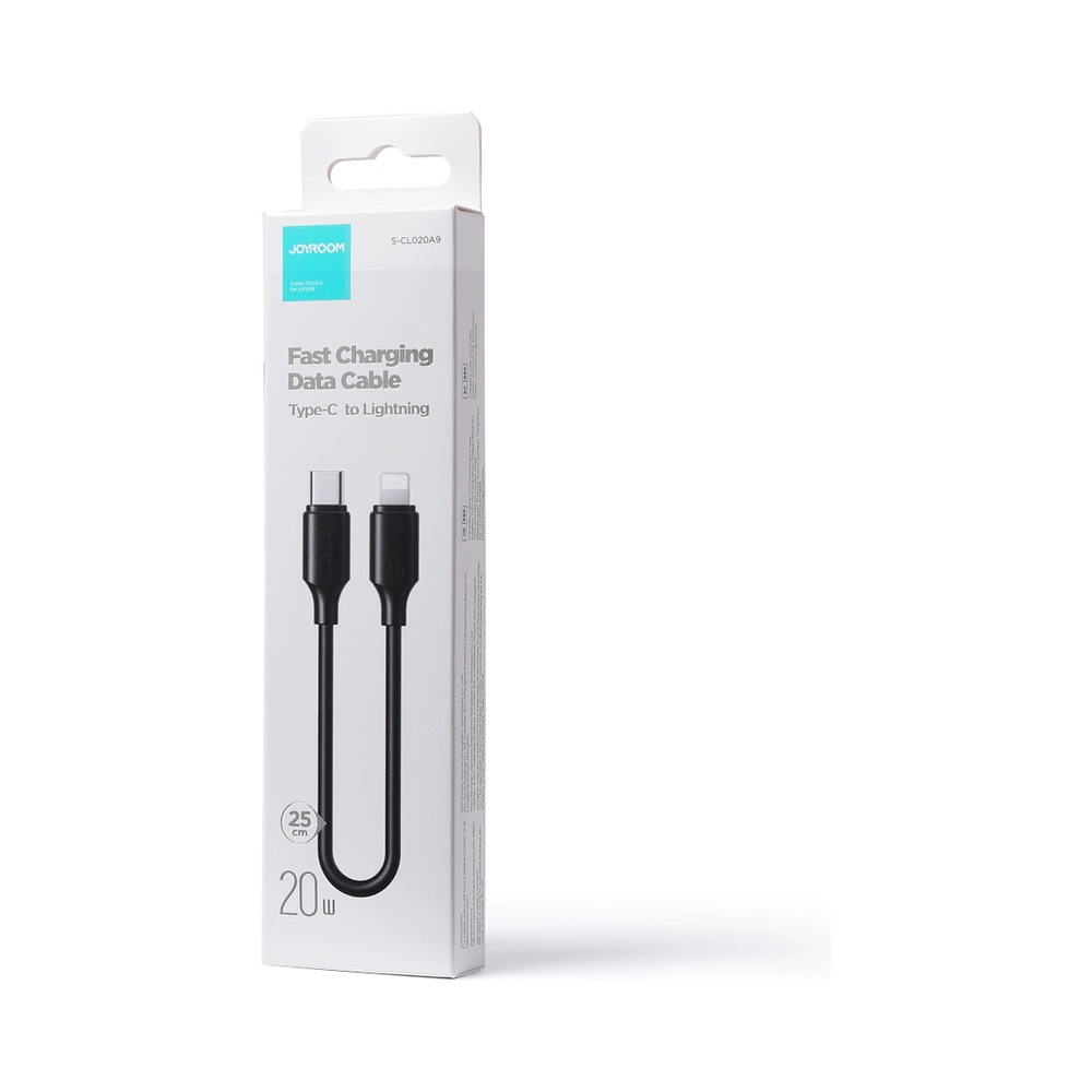 Hurtownia GSM - Kabel Joyroom USB-C/Lightning 480Mb/s 20W 0.25m schwarz (S-CL020A9) - JYR546 - {ean13} - Hurt