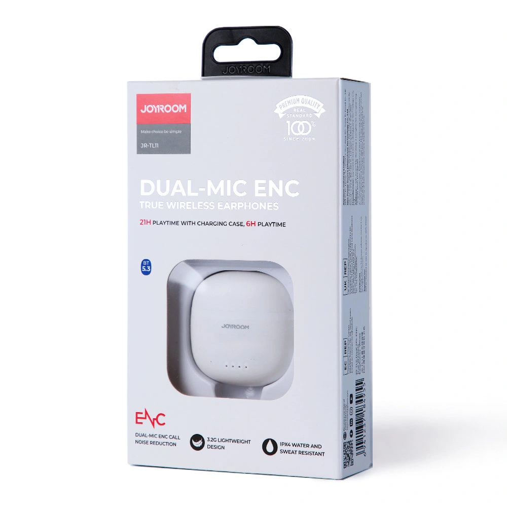 Hurtownia GSM - Kabellose TWS Joyroom ENC IPX4 Bluetooth 5.3 weiß (JR-TL11) - JYR552 - {ean13} - Hurt