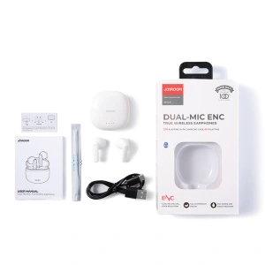 Hurtownia GSM - Bezdrátová sluchátka TWS Joyroom ENC IPX4 Bluetooth 5.3 bílá (JR-TL11) - JYR552 - {ean13} - Hurt