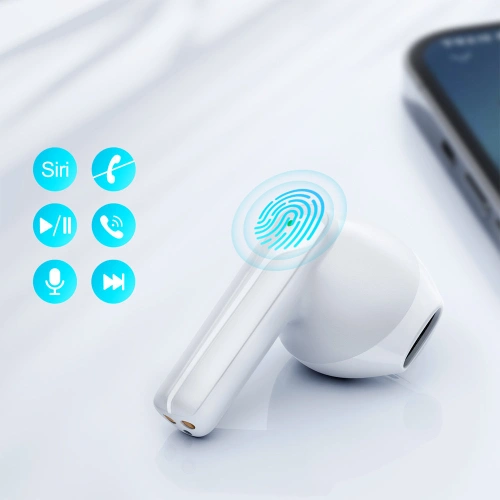 Słuchawki bezprzewodowe TWS Joyroom ENC IPX4 Bluetooth 5.3 biały (JR-TL11)