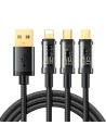 Kabel Joyroom 3w1 USB-USB-C/Lightning/microUSB 3,5A 1,2m schwarz (S-1T3015A5)
