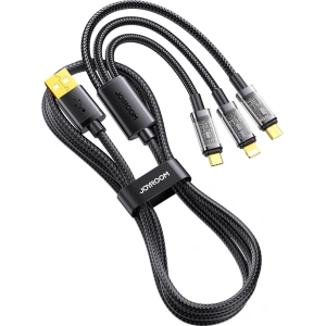 Hurtownia GSM - Kábel Joyroom 3w1 USB-USB-C/Lightning/microUSB 3,5A 1,2m fekete (S-1T3015A5) - JYR554 - {ean13} - Hurt