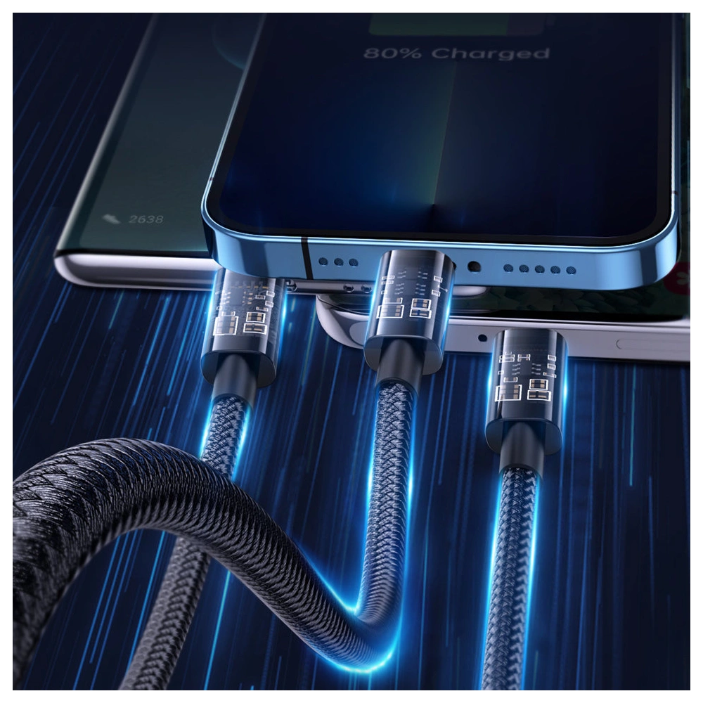 Hurtownia GSM - Kabel Joyroom 3w1 USB-USB-C/Lightning/microUSB 3,5A 1,2m schwarz (S-1T3015A5) - JYR554 - {ean13} - Hurt