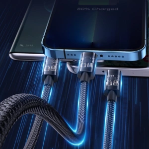 Hurtownia GSM - Kábel Joyroom 3w1 USB-USB-C/Lightning/microUSB 3,5A 1,2m kék (S-1T3015A5) - JYR555 - {ean13} - Hurt