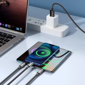 Hurtownia GSM - Kábel Joyroom 3w1 USB-USB-C/Lightning/microUSB 3,5A 1,2m kék (S-1T3015A5) - JYR555 - {ean13} - Hurt