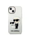Hurtownia GSM - Etui Karl Lagerfeld KLHCP14SHNKCTGT Apple iPhone 14 transparentní tvrdý kryt IML GLIT NFT Karl&Choupette - KLD1242 - {ean13} - Hurt