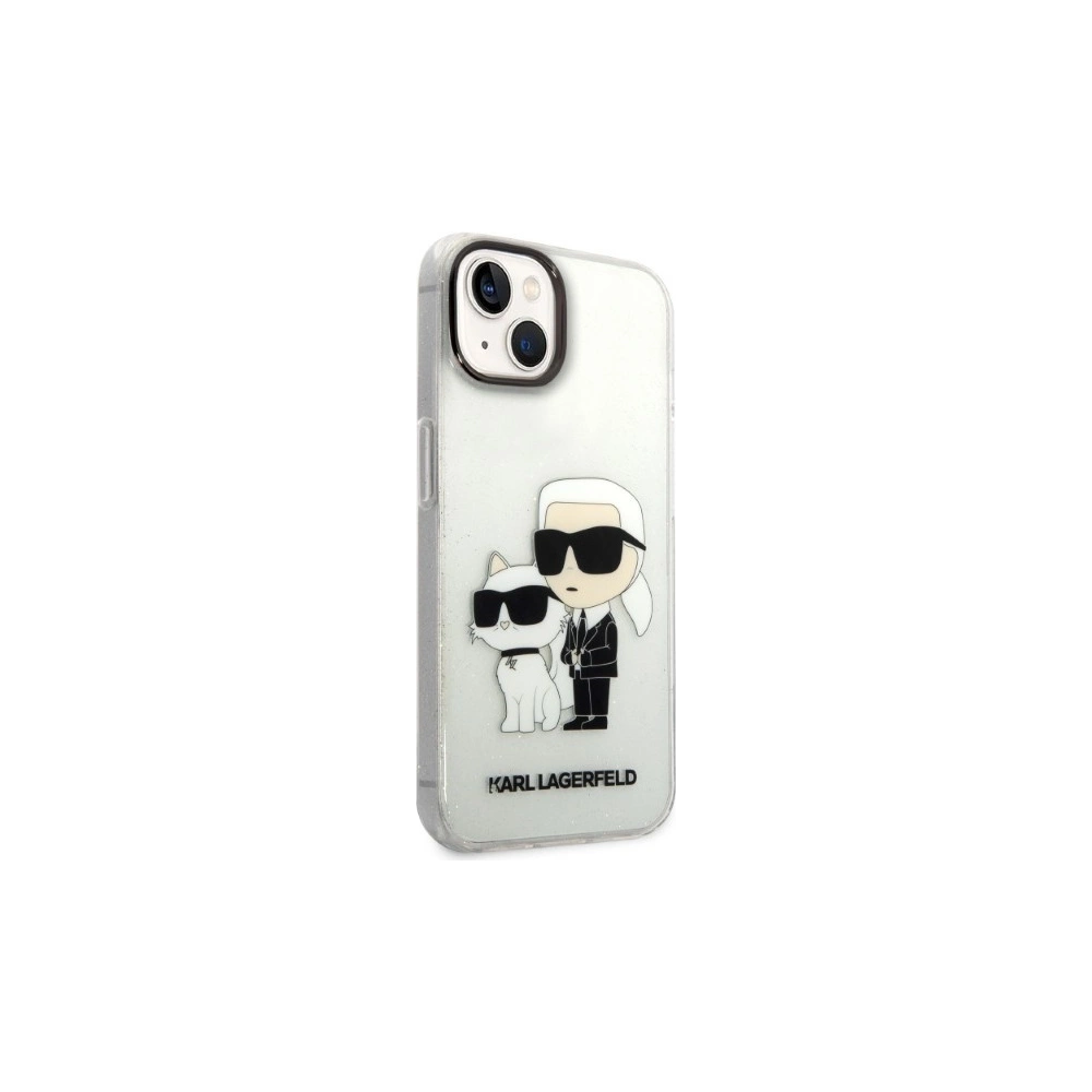 Wholesale Karl Lagerfeld KLHCP14SHNKCTGT Apple iPhone 14 transparent hardcase IML GLIT NFT Karl&Choupette - KLD1242 - {ean13} - Hurt
