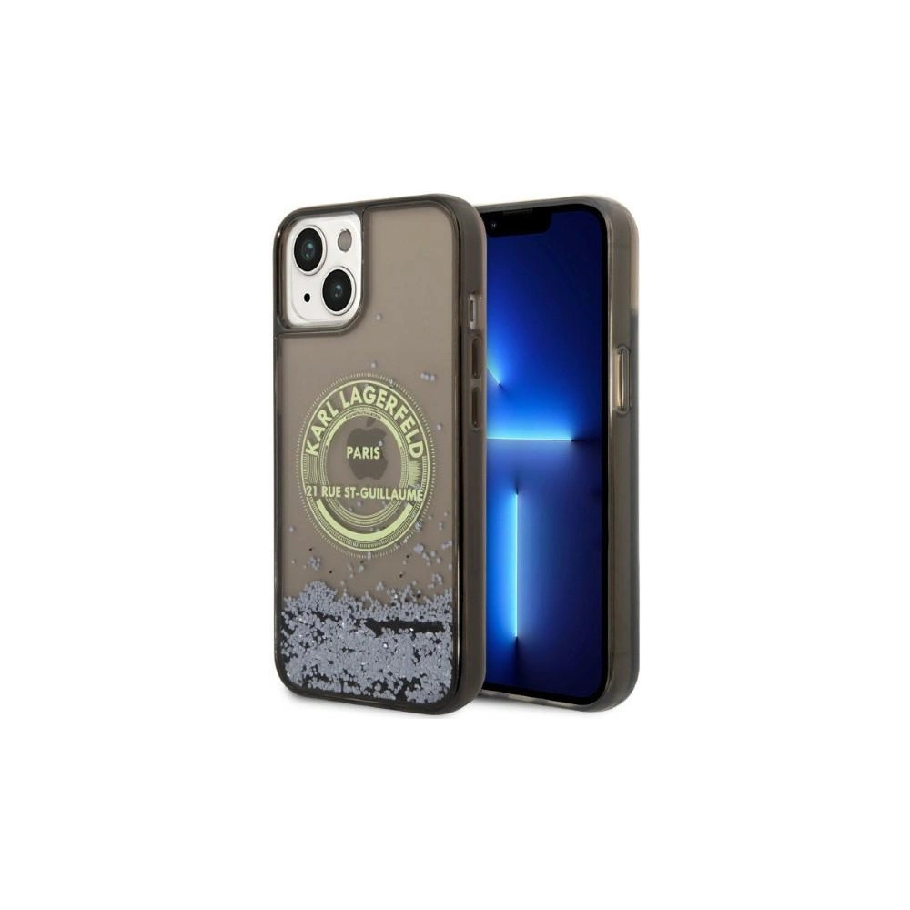 Hurtownia GSM - Etui Karl Lagerfeld KLHCP14SLCRSGRK Apple iPhone 14 černý/black hardcase Liquid Glitter RSG - KLD1243 - {ean13} - Hurt