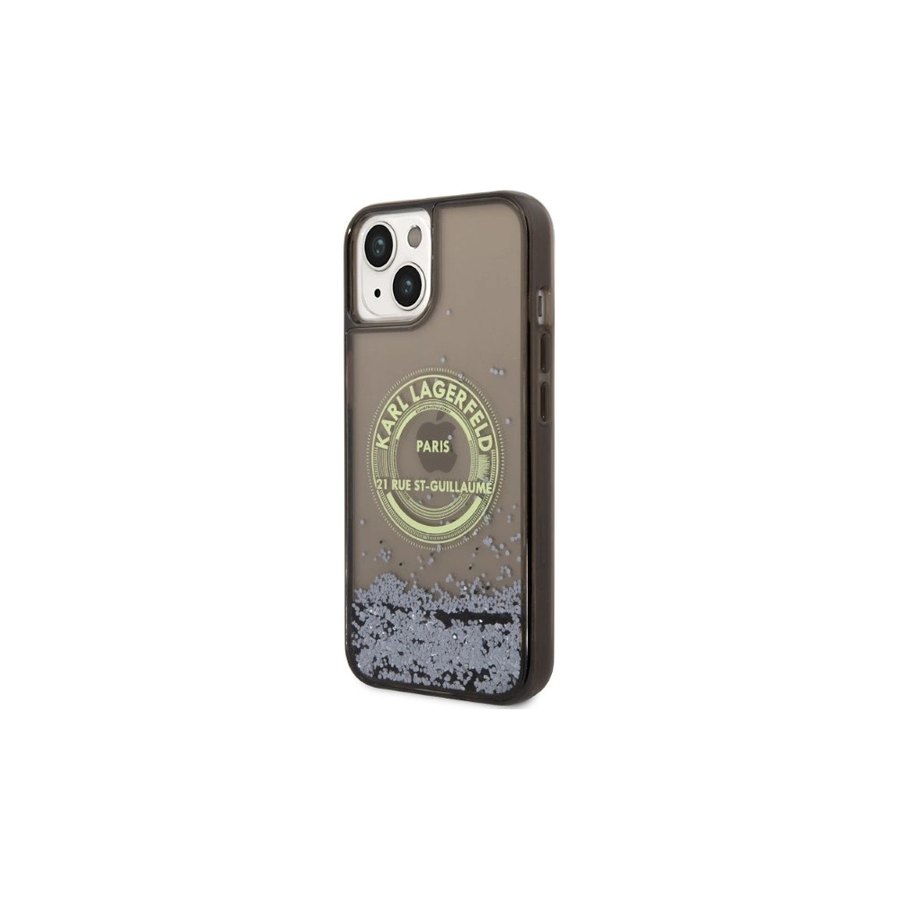 Hurtownia GSM - Etui Karl Lagerfeld KLHCP14SLCRSGRK Apple iPhone 14 černý/black hardcase Liquid Glitter RSG - KLD1243 - {ean13} - Hurt