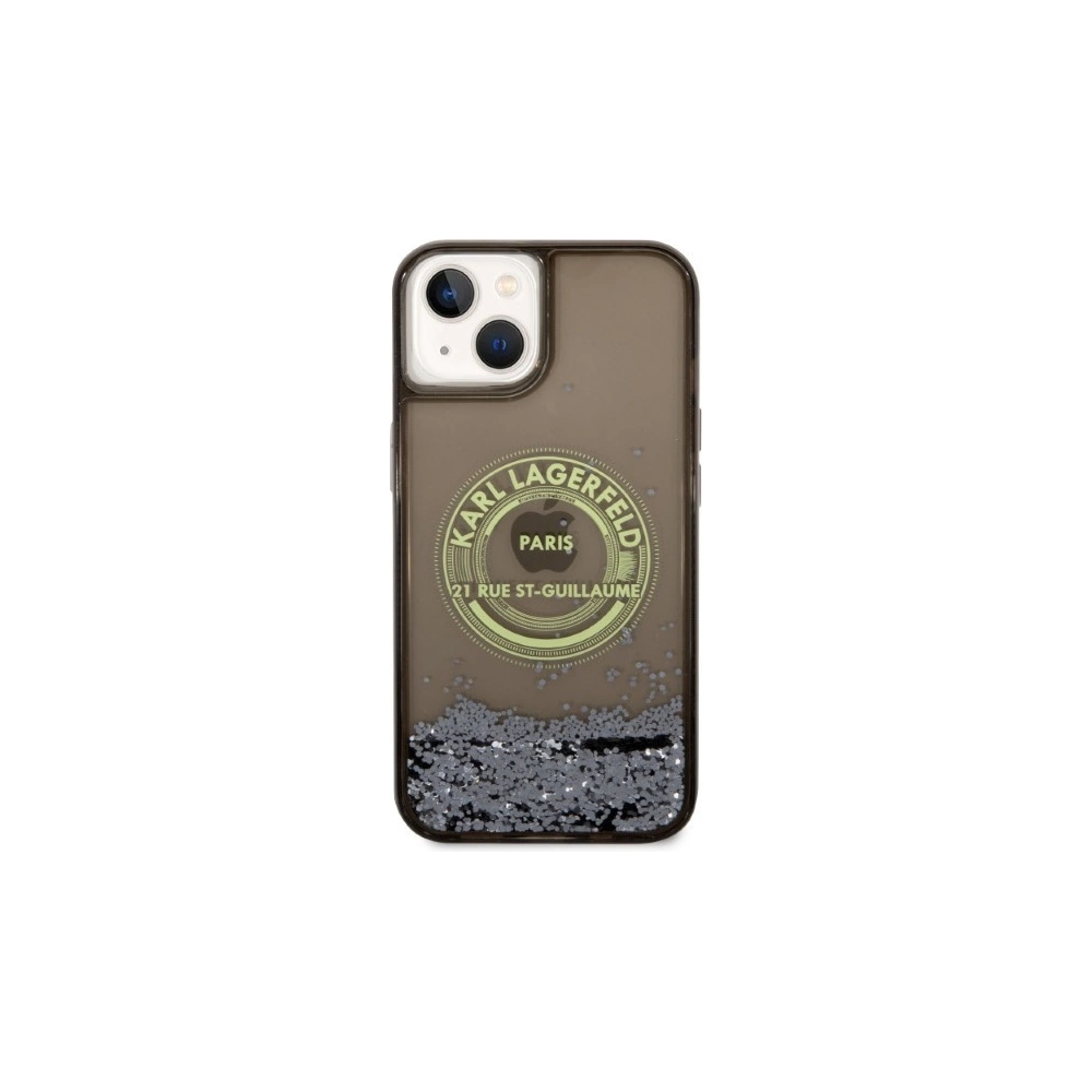 Hurtownia GSM - Etui Karl Lagerfeld KLHCP14SLCRSGRK Apple iPhone 14 černý/black hardcase Liquid Glitter RSG - KLD1243 - {ean13} - Hurt