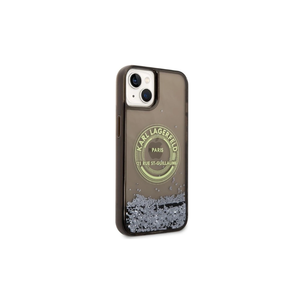 Hurtownia GSM - Etui Karl Lagerfeld KLHCP14SLCRSGRK Apple iPhone 14 černý/black hardcase Liquid Glitter RSG - KLD1243 - {ean13} - Hurt