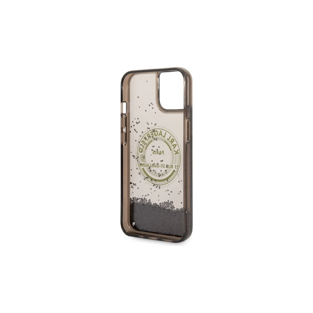 Hurtownia GSM - Etui Karl Lagerfeld KLHCP14SLCRSGRK Apple iPhone 14 černý/black hardcase Liquid Glitter RSG - KLD1243 - {ean13} - Hurt