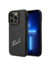 Etui Karl Lagerfeld KLHCP14XCSSK Apple iPhone 14 Pro Max hardcase černý/black Signature Logo Cardslot