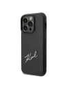 Wholesale Karl Lagerfeld KLHCP14XCSSK Apple iPhone 14 Pro Max hardcase black Signature Logo Cardslot - KLD1244 - {ean13} - Hurt