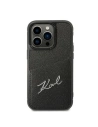 Wholesale Karl Lagerfeld KLHCP14XCSSK Apple iPhone 14 Pro Max hardcase black Signature Logo Cardslot - KLD1244 - {ean13} - Hurt