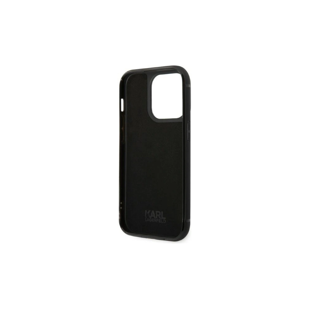 Wholesale Karl Lagerfeld KLHCP14XCSSK Apple iPhone 14 Pro Max hardcase black Signature Logo Cardslot - KLD1244 - {ean13} - Hurt