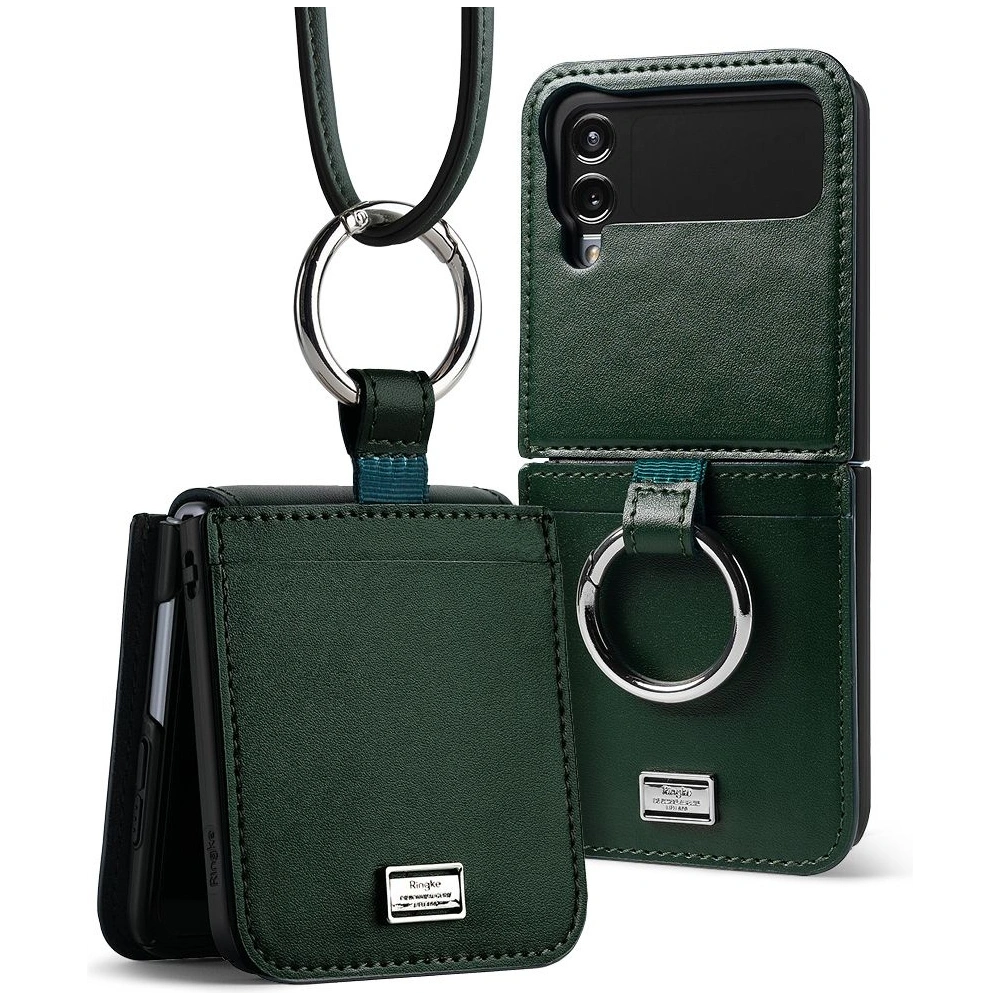 Hurtownia GSM - Etui Ringke Signature Folio Samsung Galaxy Z Flip 4 Sötét Zöld - RGK1717 - {ean13} - Hurt