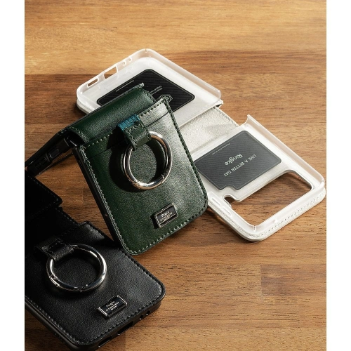 Etui Ringke Signature Folio Samsung Galaxy Z Flip 4 Dark Green