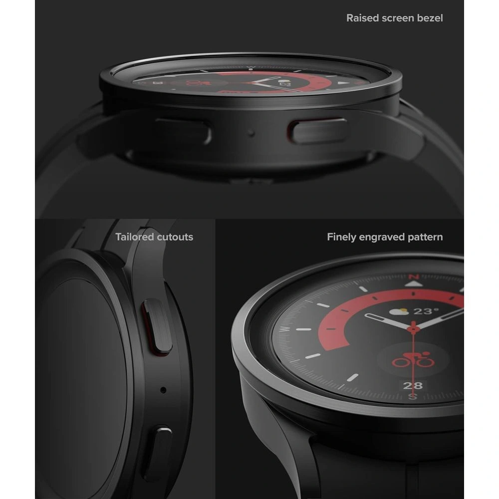 Hurtownia GSM - Nakládka Ringke Bezel Styling Samsung Galaxy Watch 5 Pro 45mm Nerezová černá - RGK1719 - {ean13} - Hurt