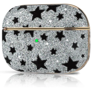 Etui Kingxbar Black Star Case Apple AirPods Pro czarny