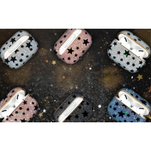 Etui Kingxbar Black Star Case Apple AirPods Pro czarny