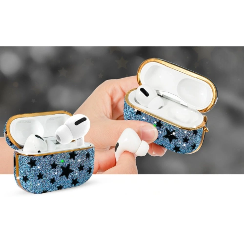 Etui Kingxbar Black Star Case Apple AirPods Pro czarny