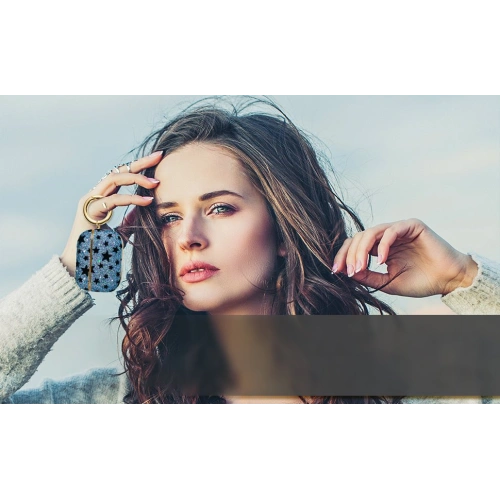 Etui Kingxbar Black Star Case Apple AirPods Pro czarny