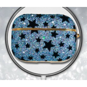 Etui Kingxbar Black Star Case Apple AirPods Pro czarny