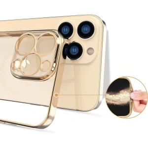 Etui Kingxbar Wish Swarovski Apple iPhone 13 Pro Max złoty