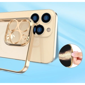 Etui Kingxbar Wish Swarovski Apple iPhone 13 Pro Max złoty