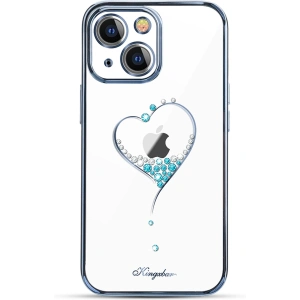 Etui Kingxbar Wish Swarovski Apple iPhone 13 niebieski