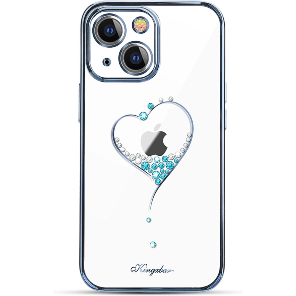 Hurtownia GSM - Etui Kingxbar Wish Swarovski Apple iPhone 13 modré - KGX480 - {ean13} - Hurt
