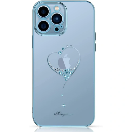 Etui Kingxbar Wish Swarovski Apple iPhone 13 niebieski