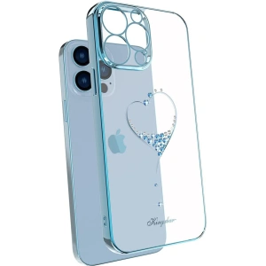 Etui Kingxbar Wish Swarovski Apple iPhone 13 niebieski