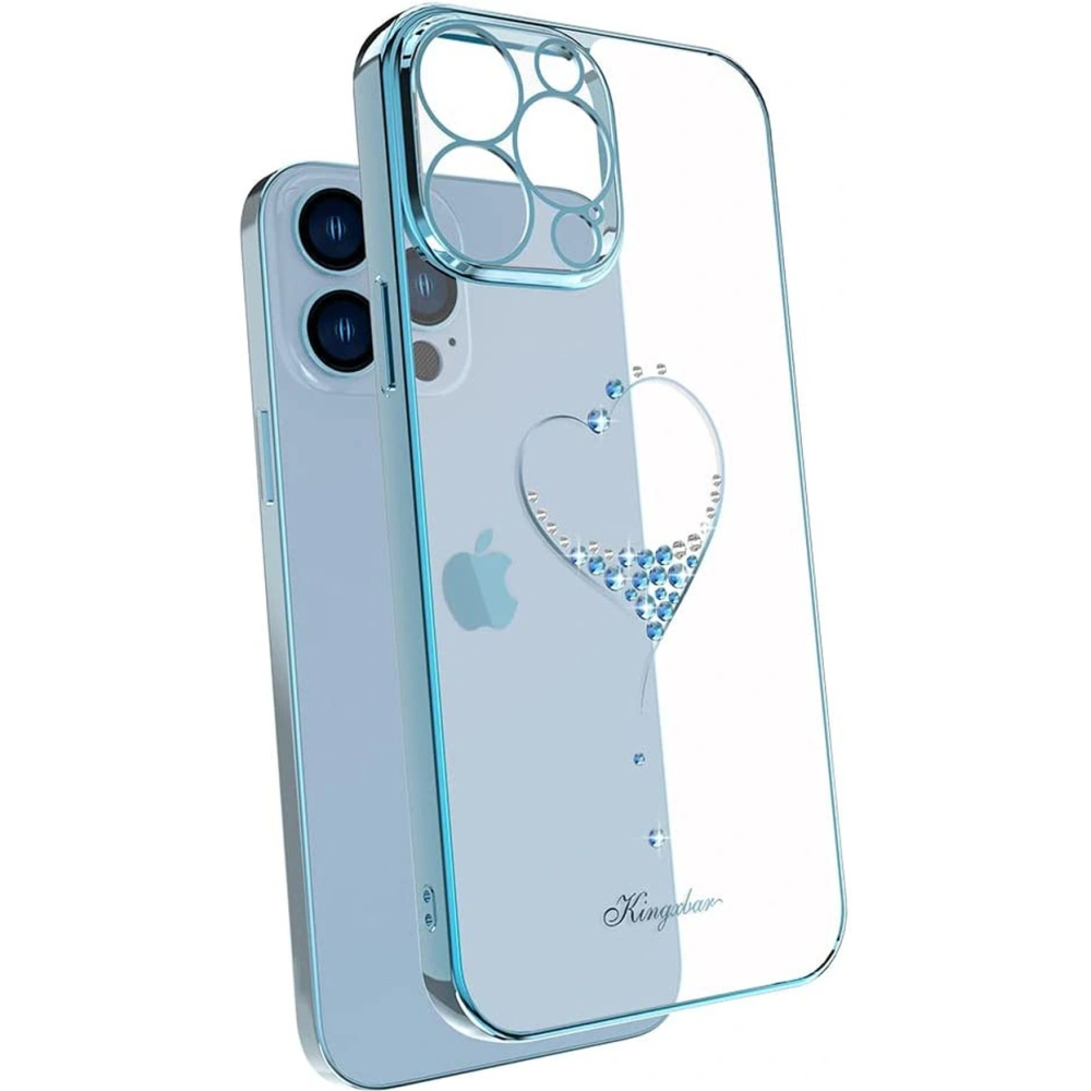 Hurtownia GSM - Etui Kingxbar Wish Swarovski Apple iPhone 13 kék - KGX480 - {ean13} - Hurt