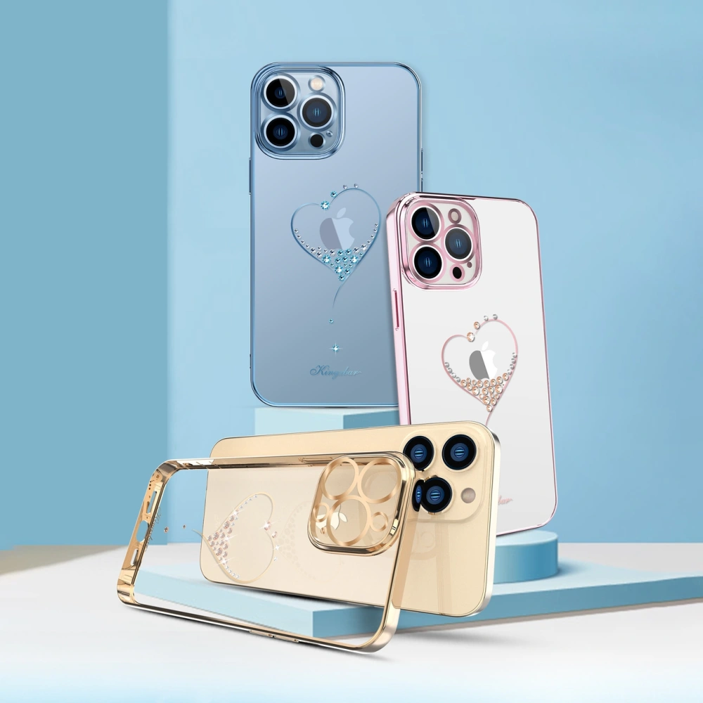 Hurtownia GSM - Etui Kingxbar Wish Swarovski Apple iPhone 13 kék - KGX480 - {ean13} - Hurt
