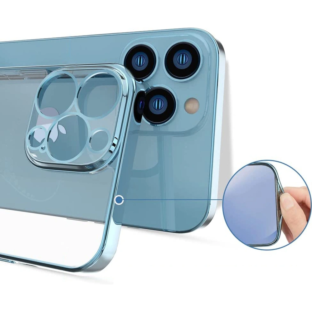 Wholesale Kingxbar Wish Swarovski Apple iPhone 13 Pro blue - KGX481 - {ean13} - Hurt