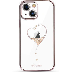 Etui Kingxbar Wish Swarovski Apple iPhone 13 różowy