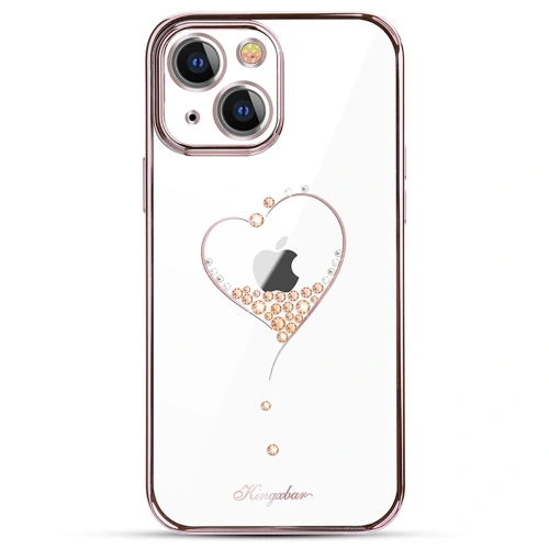 Etui Kingxbar Wish Swarovski Apple iPhone 13 różowy